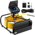 Sewer Camera 164FT Cable Pipeline Inspection Camera 4.3 Inch TFT LCD Monitor Waterproof IP68 Duct Inspection Camera with 6PCS LEDs 8500MAH Lithium Battery A6334