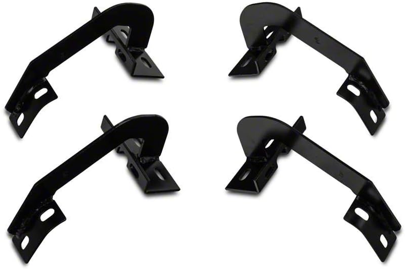 Gloss Black 4-Inch Oval Side Step Bars O264543