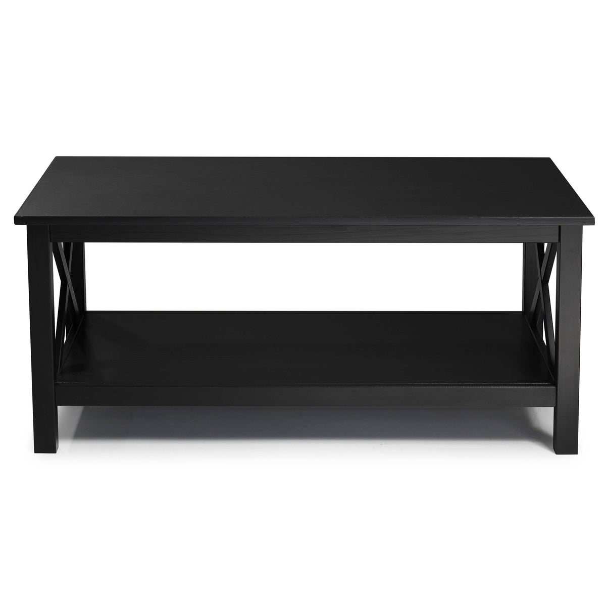 Black Wood X-Base Coffee Table B33246