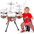 Kids Drum Set with 5 Drums Musical Instrument H177
