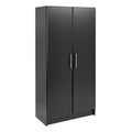 Black Wood Freestanding Garage Cabinet C7546