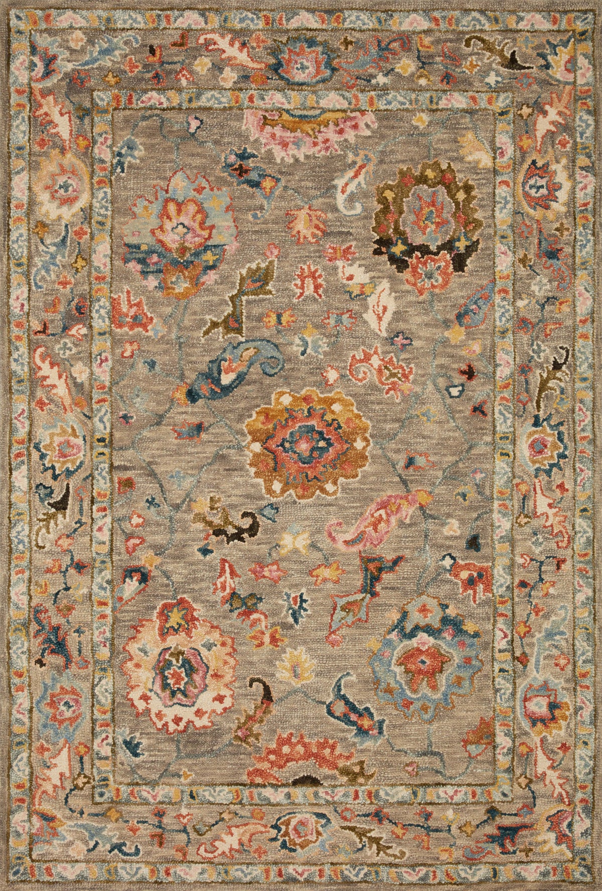 Grey Multi Rug 7'9 x 9'9 X514