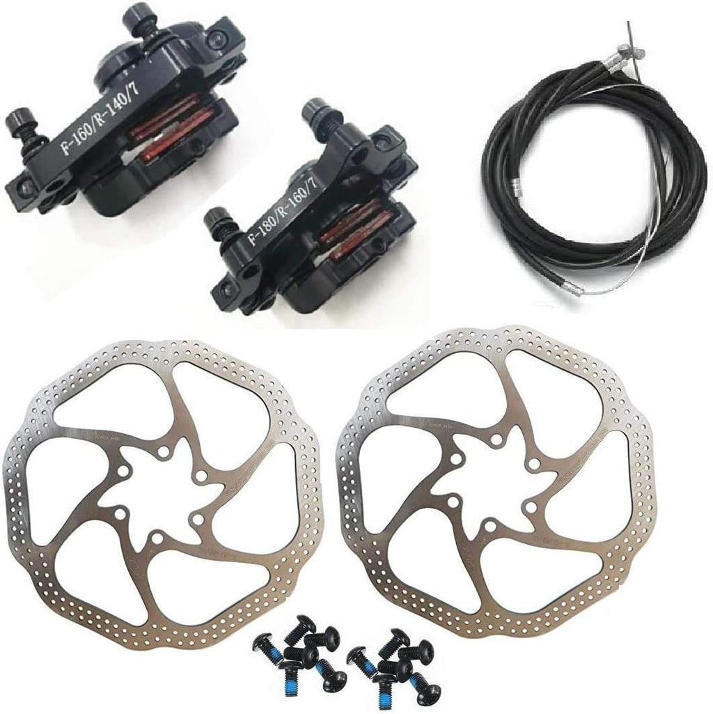 Mountain Bicycle Mechanical Disc Brake Kit 160mm Front and Rear G6850