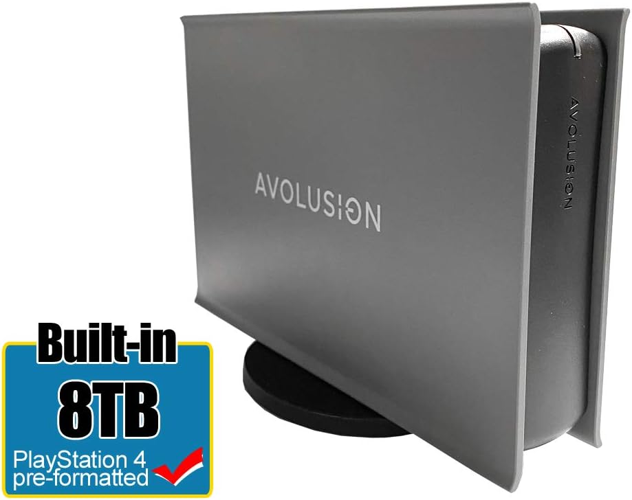 8TB USB 3.0 External Hard Drive (Grey) H137