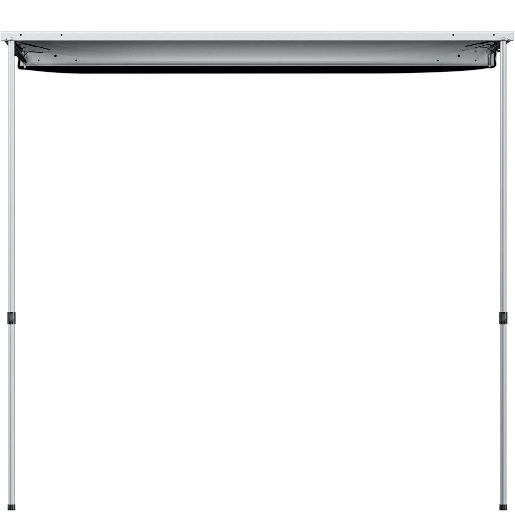 Retractable Waterproof Car Awning Tent Grey 6'x6' D752819