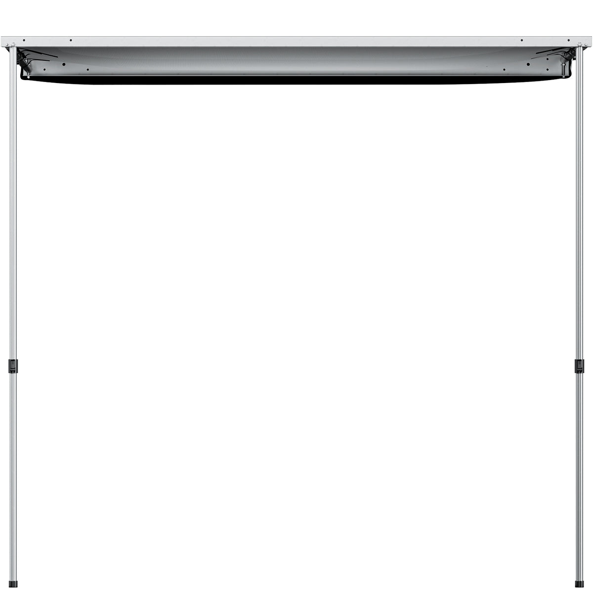 Retractable Waterproof Car Awning Tent Grey 6'x6' D752819