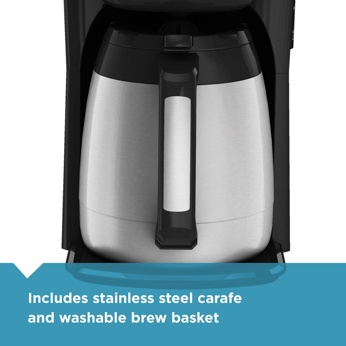 Black 12 Cup Drip Coffee Maker W763702