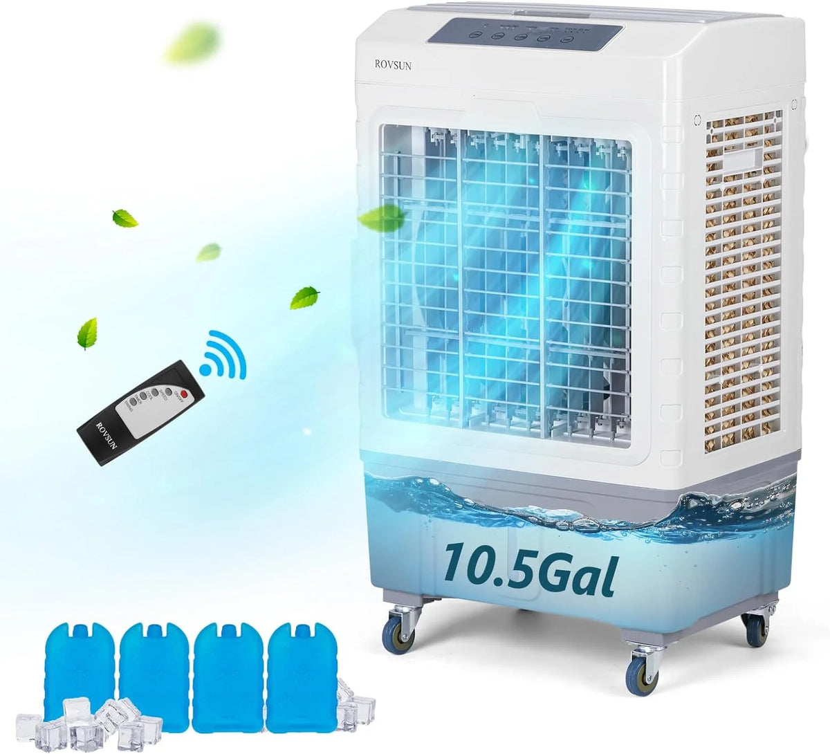 Portable Evaporative Swamp Cooler with 10.5Gal Water Tank U526733