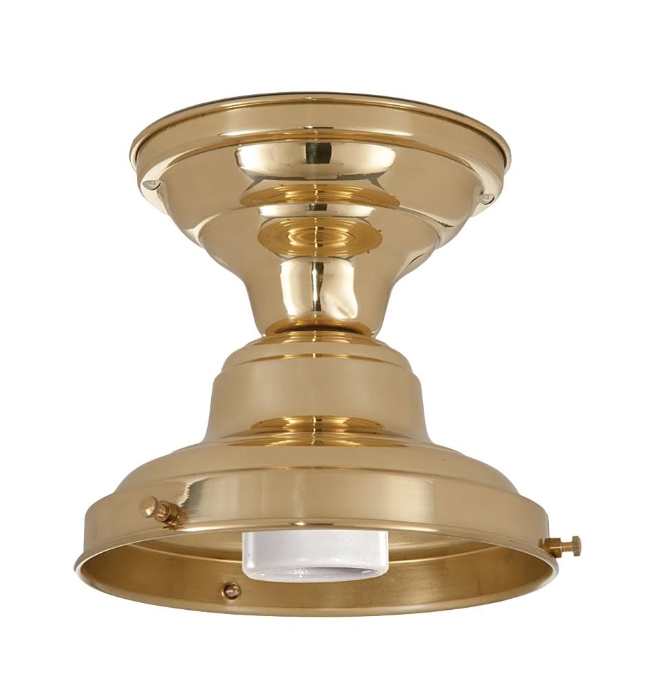 Polished and Lacquered 4 inch Fitter Schoolhouse Fixture C413711
