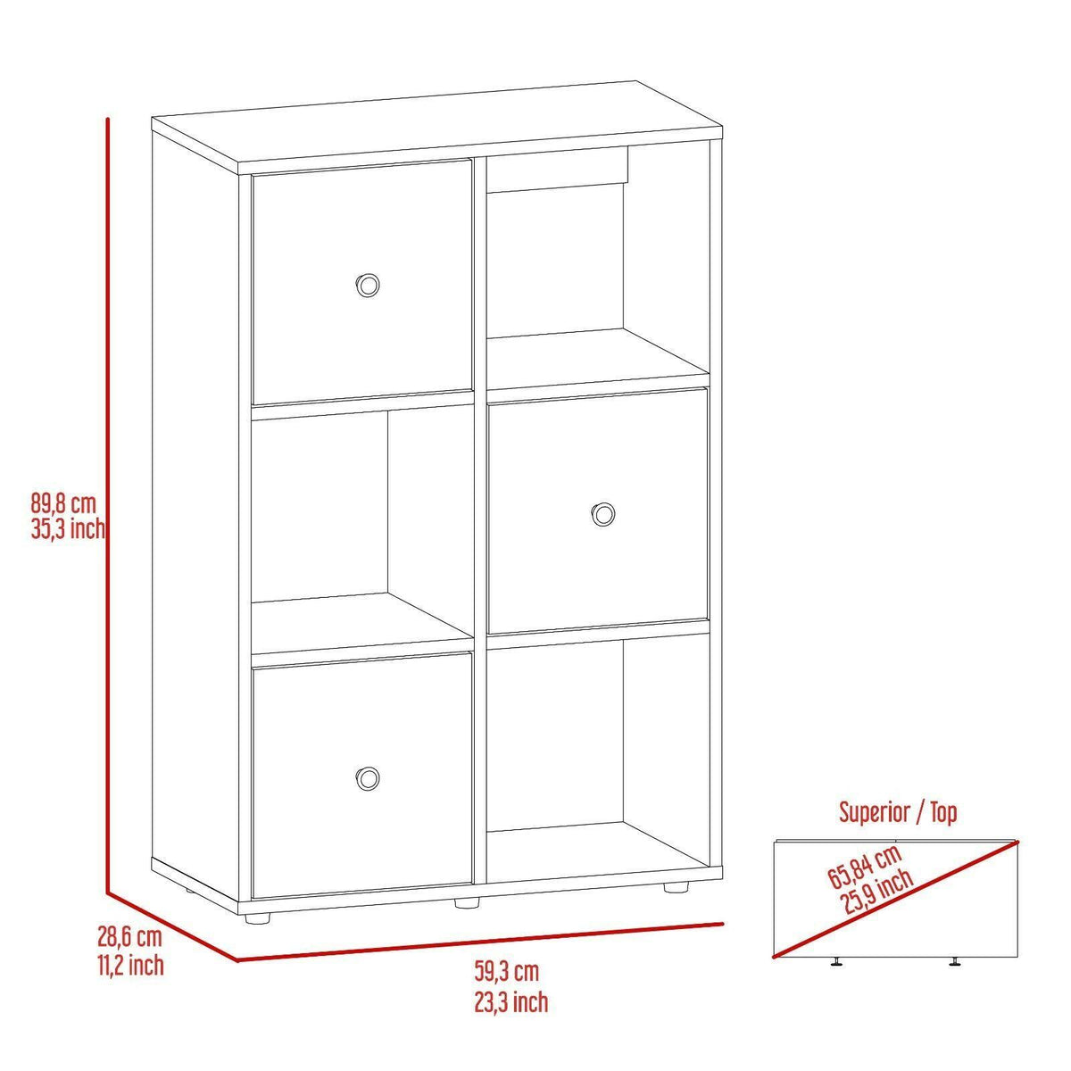 Cube Bookcase D157