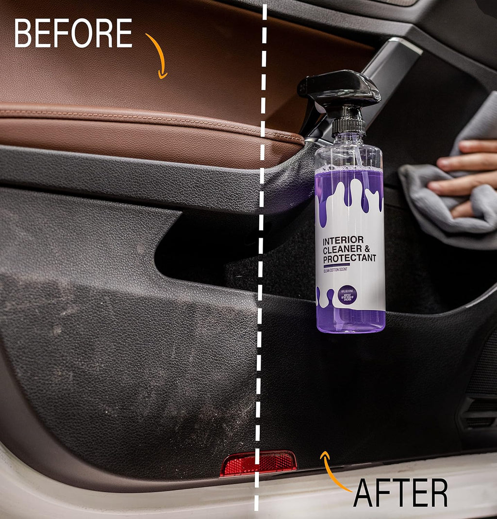 Car Cleaning Kit with Car Soap, Tire Shine, Tire & Wheel Cleaner, Pack of 2 Q6100