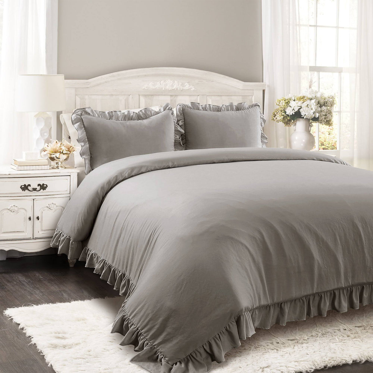 Gray King Comforter Set U171926