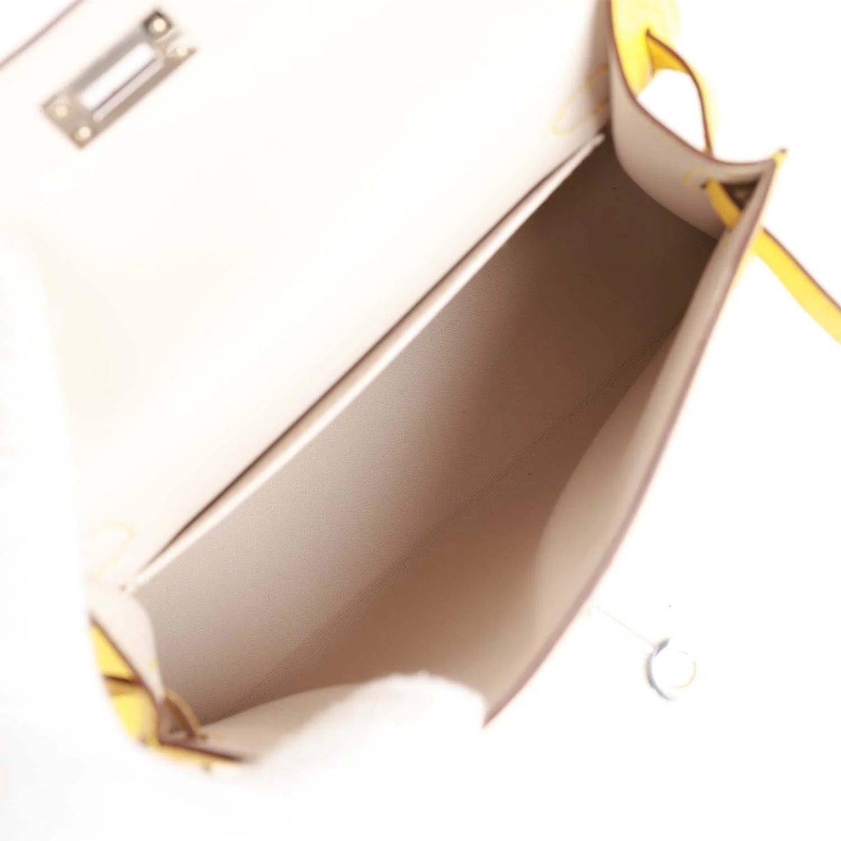 Jaune de Naples Verso Chèvre Palladium Hardware Bag W71952