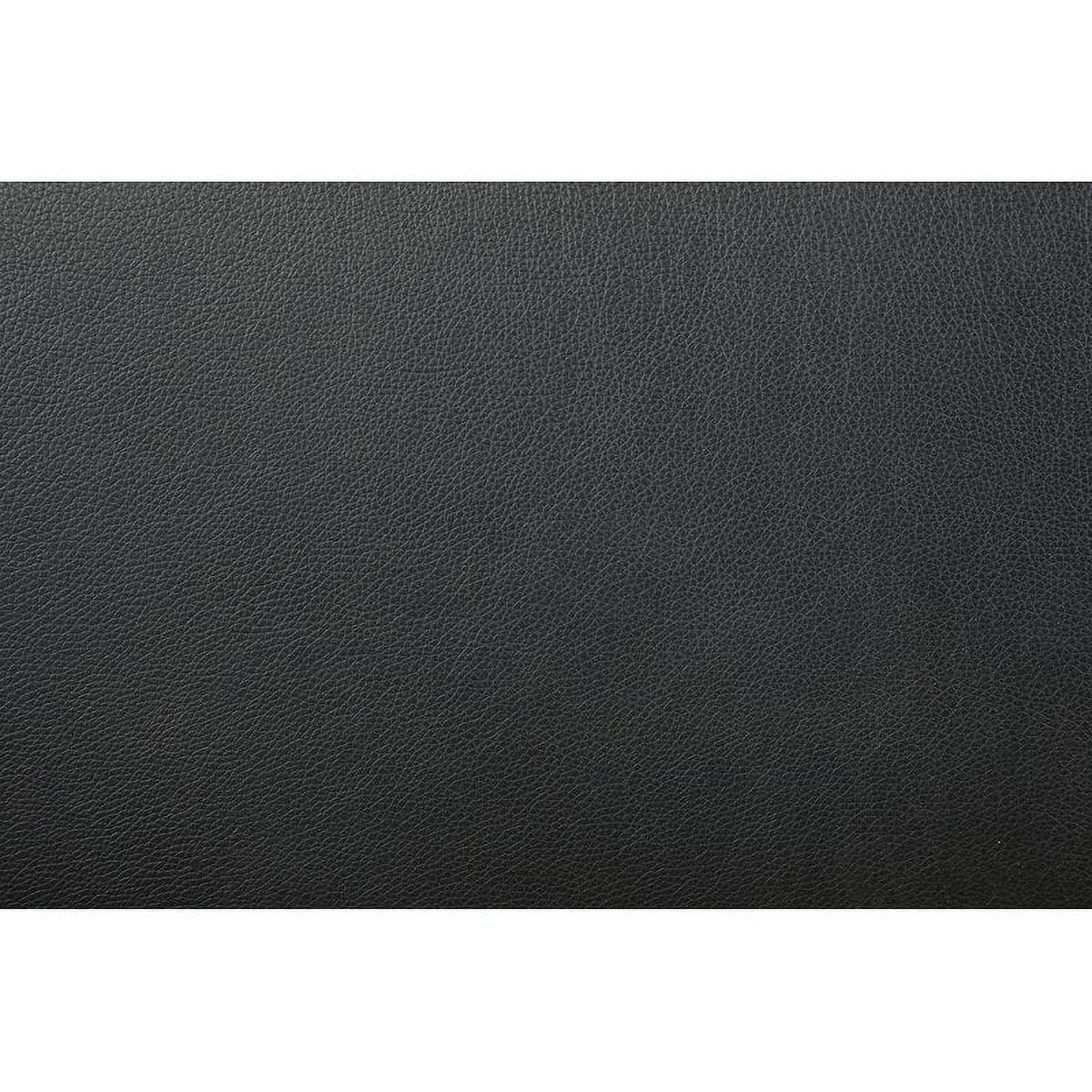 Black Reversible Sectional with Ottoman O763209
