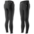 Black Silicone Knee Patch Breeches N8358