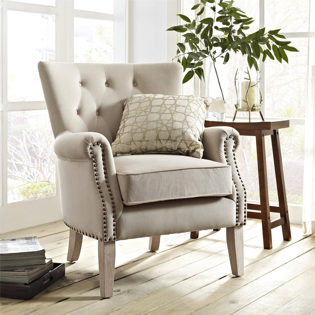 Beige Accent Chair I768