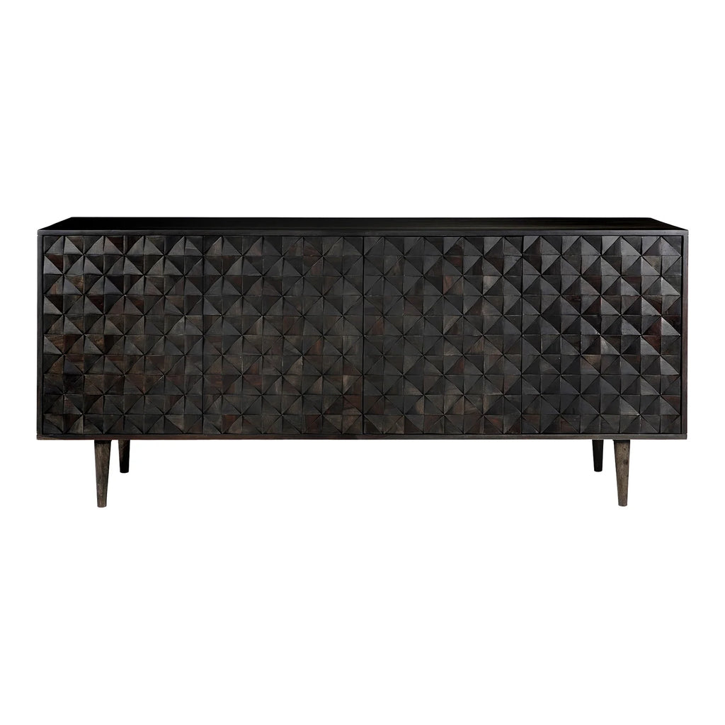 Black 4 Door Sideboard N4123