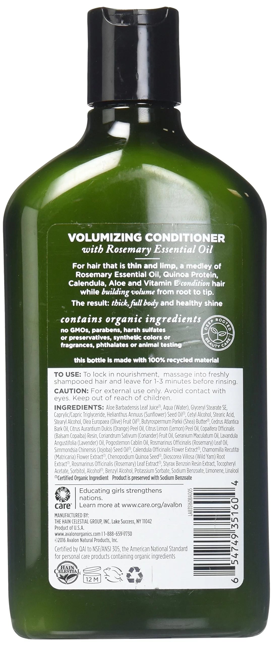 Volumizing Conditioner, Rosemary, 11 Fl Oz Y9027