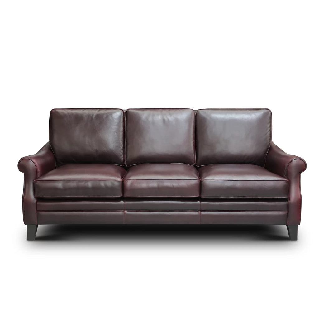 Leather Top Grain Traditional Sofa F3524