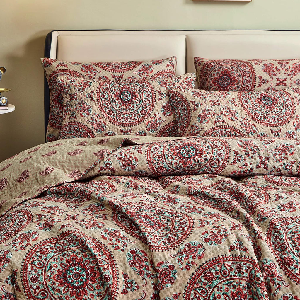 Cal King Medallion Bedspread Coverlet B550816