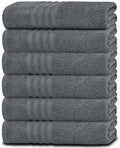 Cotton Bath Towels 24x50 Inch 6 Pack White J484209