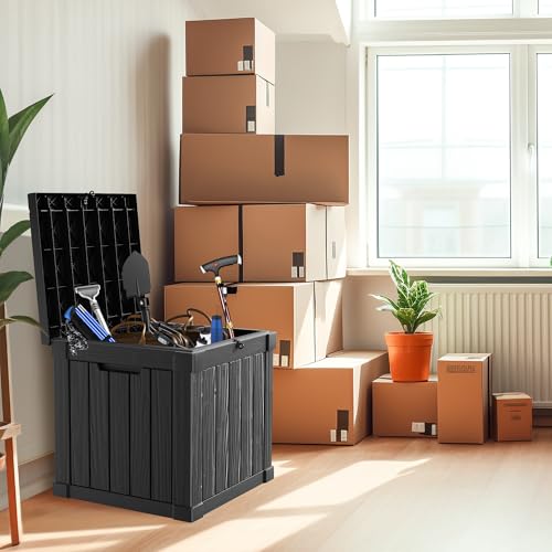 100 Gallon Black Resin Outdoor Storage Box K175