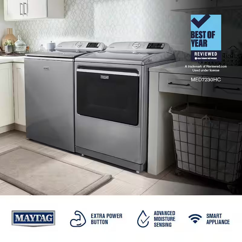 7.4 cu. ft. Electric Vented Dryer with Steam A107