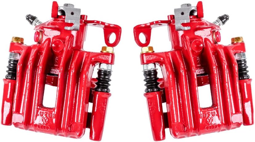 Red Coated Brake Caliper Pair with Hardware Brake Kit N721565