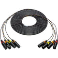 4-Channel XLR Male to XLR Female Snake Cable 75 Foot Q755