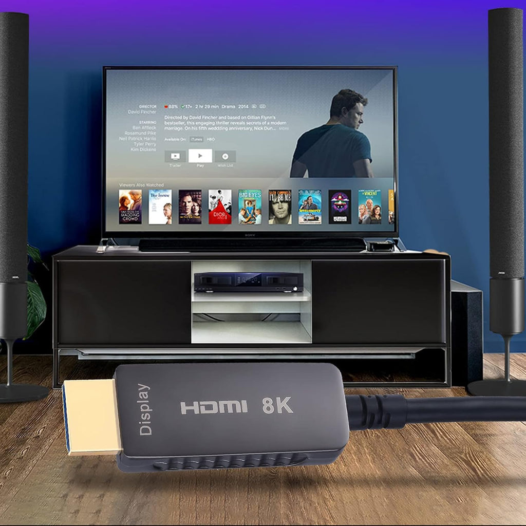 8K HDMI Fiber Optic Cable HDMI 2.1, 100ft/30m A850