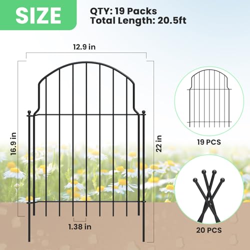 Rustproof Metal Decorative Garden Fence O4020