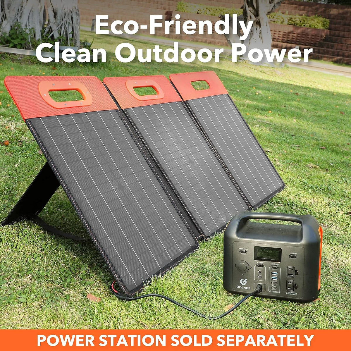 60W Monocrystalline Portable Solar Panel with Adjustable Kickstand F9765