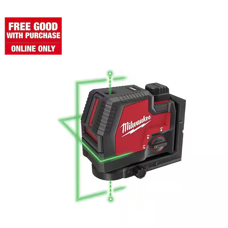 Green 100 ft. Rechargeable Laser Level X678958