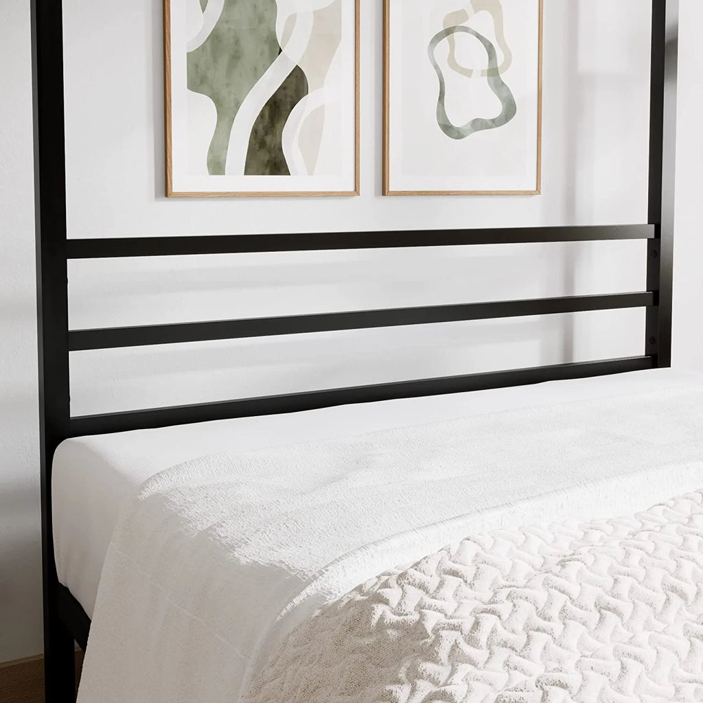 Metal Canopy Bed Frame White M623
