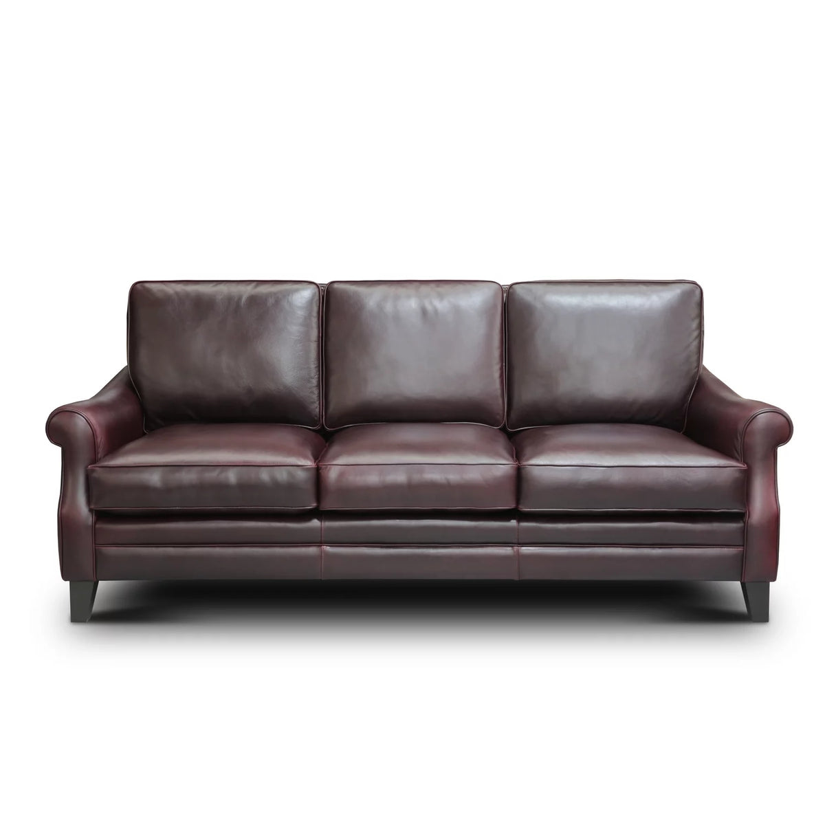 Leather Top Grain Traditional Sofa F3524