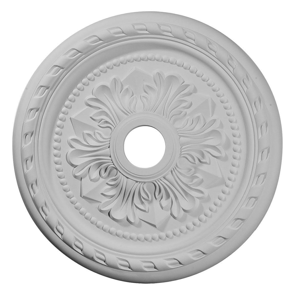 Palmetto Ceiling Medallion, Hand-Painted Cloud Burst M16675