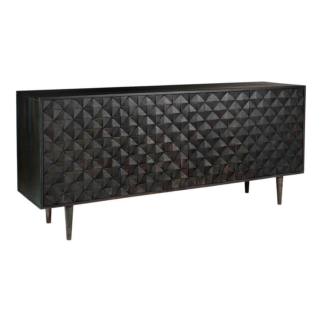 Black 4 Door Sideboard N4123