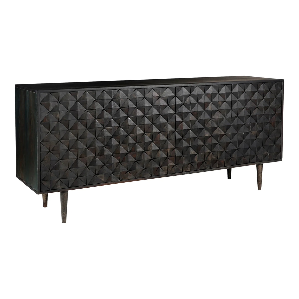 Black 4 Door Sideboard N4123