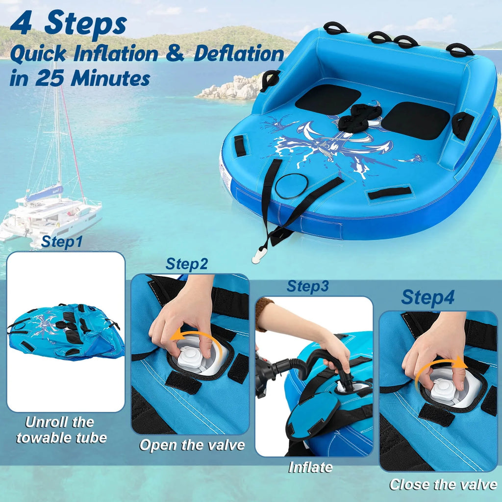 Inflatable Towable Tubes for Boating 2 Person M828
