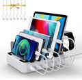 White 6-Port USB Charging Station, Pack of 2 Z638326