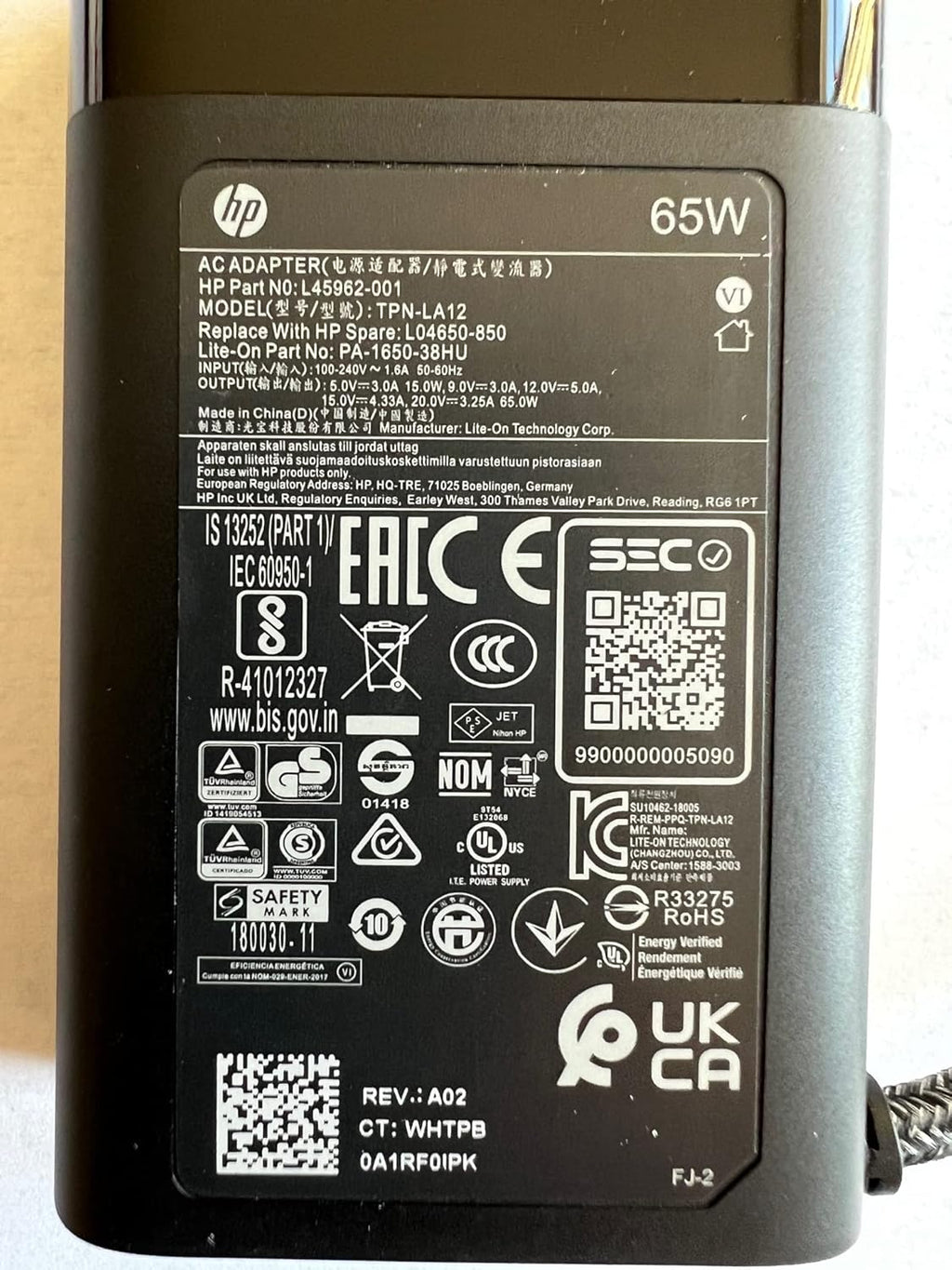 Slim 65W USB C Power Adapter I57222
