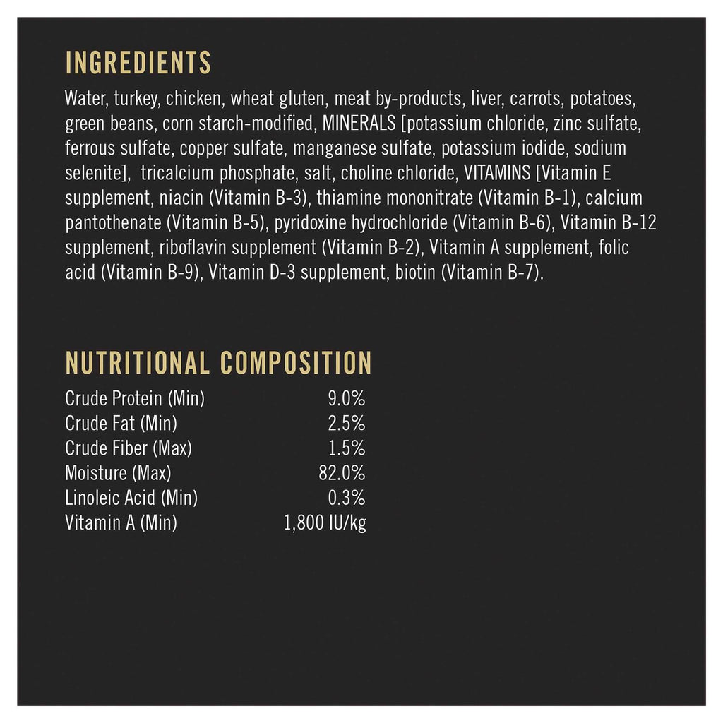 High Protein Dog Food With Gravy Turkey and Vegetables Entree D879