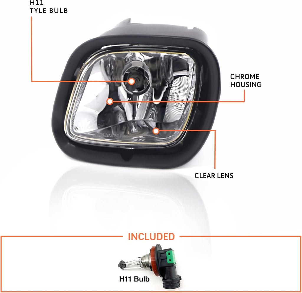 Headlight and Fog Light Lamp Set Left Right Side with Bulbs F885