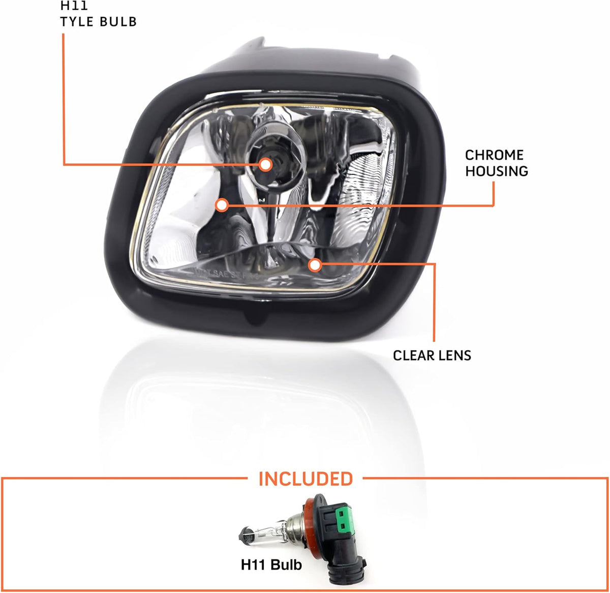 Headlight and Fog Light Lamp Set Left Right Side with Bulbs F885