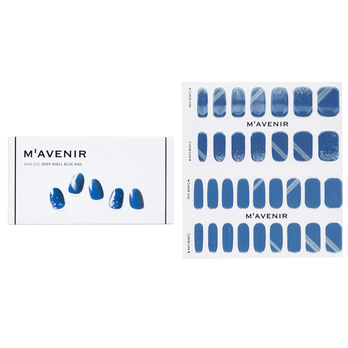 32pcs Blue Nail Sticker F7223