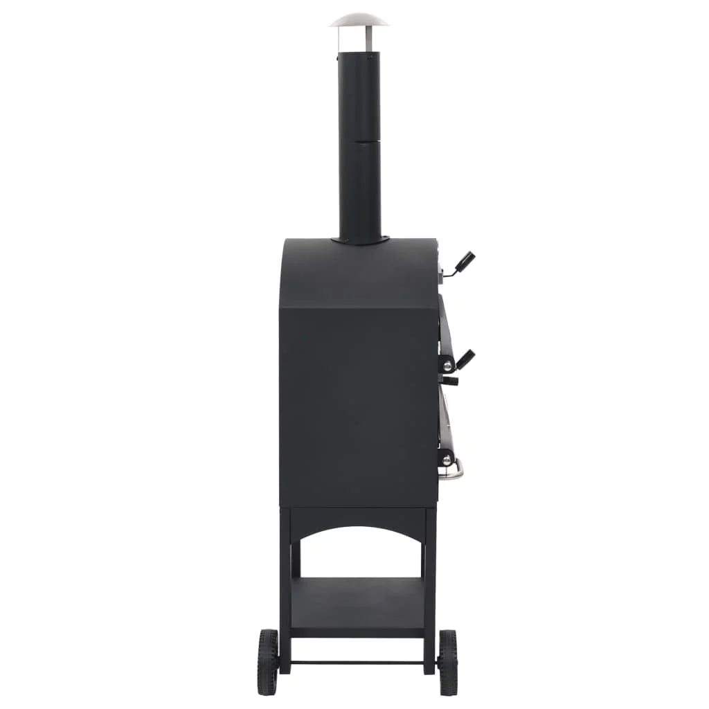 Charcoal Fired Outdoor Pizza Oven with Fireclay Stone A945
