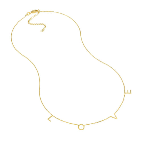 14k Yellow Gold Adjustable Necklace 18 Inch X1458