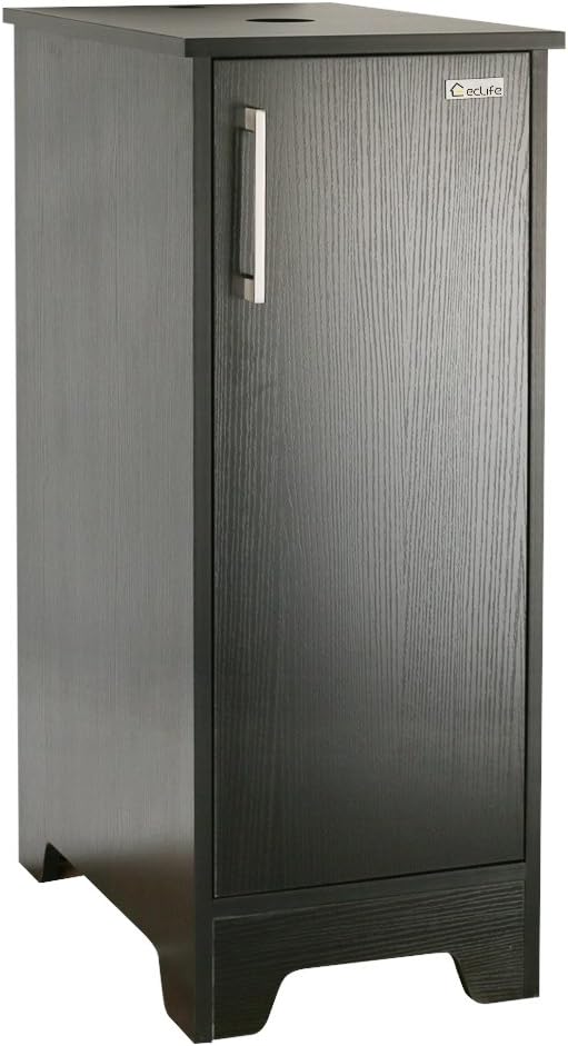 14'' Black MDF Bathroom Vanity Cabinet Set N70136