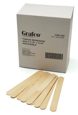 Wood Tongue Depressors, Box of 5000 S232874