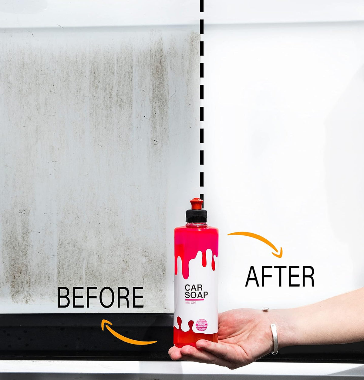 Car Cleaning Kit with Car Soap, Tire Shine, Tire & Wheel Cleaner, Pack of 2 Q6100